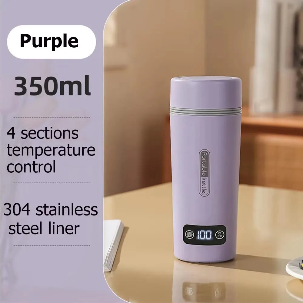 350ML Electric Heating Water Cup Portable Electric Kettle For Travel 110V/220V Tea Coffee Boil Water Keep Warm Kitchen Appliance